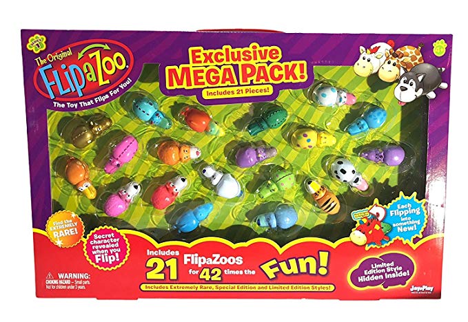 FlipaZoo Exclusive MEGA Pack with 21 FlipaZoos - Includes Limited Edition Styles!