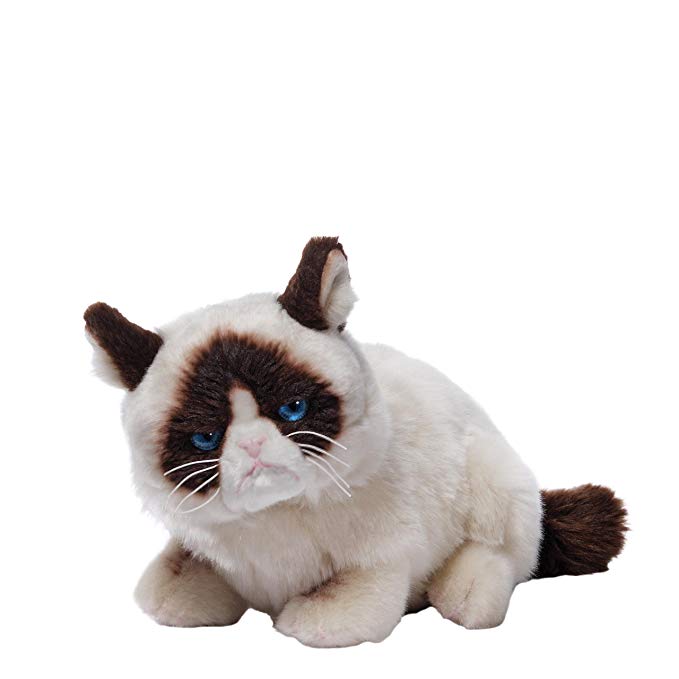 GUND 4048613 Grumpy Cat Lying Down Plush