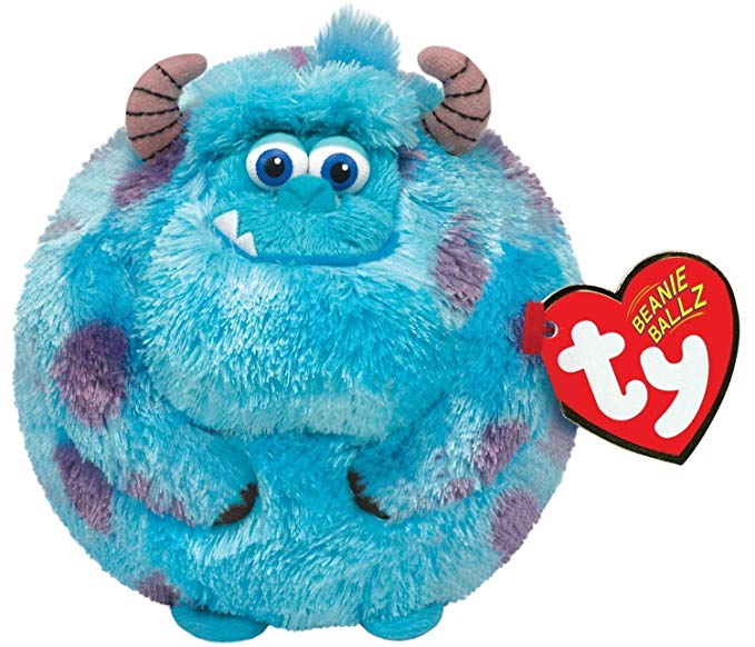 Ty Beanie Ballz Sulley Blue Monster Plush