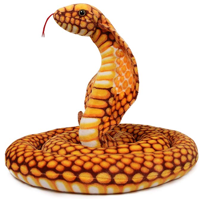 VIAHART Qamra The Queen Cobra | 9 Foot Long Big Snake Stuffed Animal Python Plush | by Tiger Tale Toys