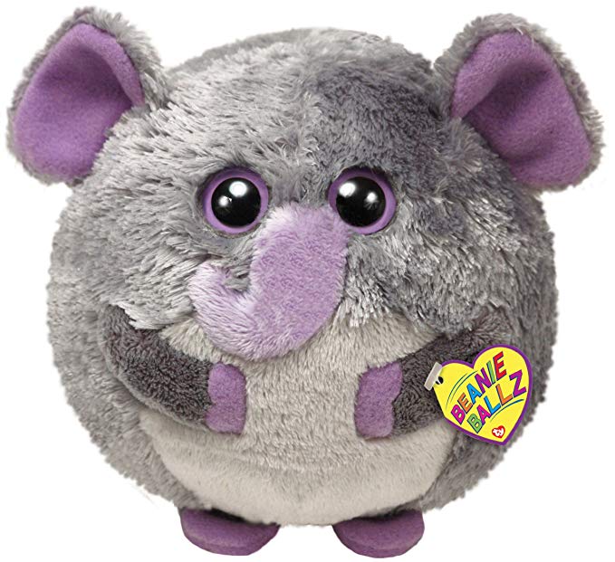 TY Beanie Ballz Thunder Plush - Elephant, Large