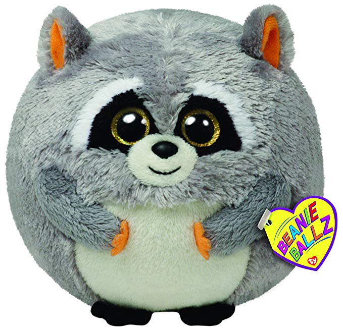 Ty Beanie Ballz Mischief Racoon 13