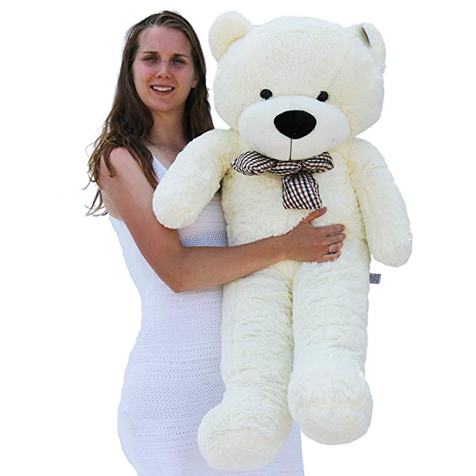 Joyfay 47” 120cm White Giant Teddy Bear Stuffed Toy