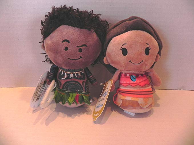 Set of 2 Hallmark Disney's Moana Limited Edition Itty Bittys: Moana & Maui