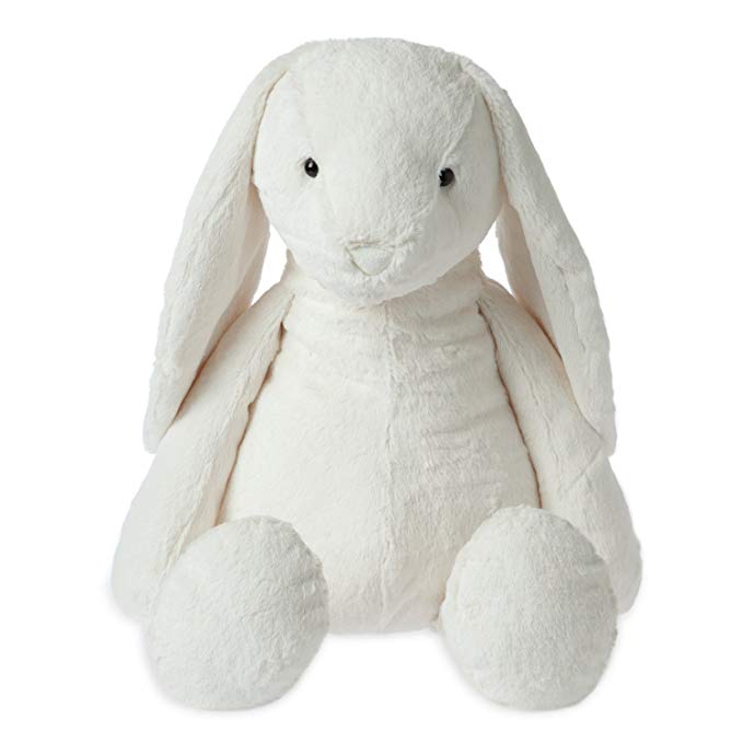 Manhattan Toy Lovelies White Riley Rabbit Jumbo Plush Animal Toy, 29
